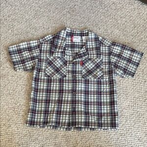 Levi's Toddlers’ Plaid Button Down Shirt